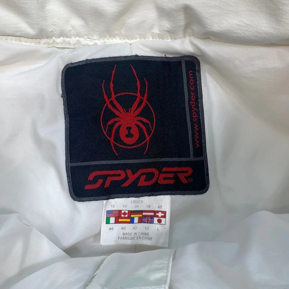 Spyder‎ Ski Pants 10 Ladies White Insulated Snowboard Winter Gorpcore